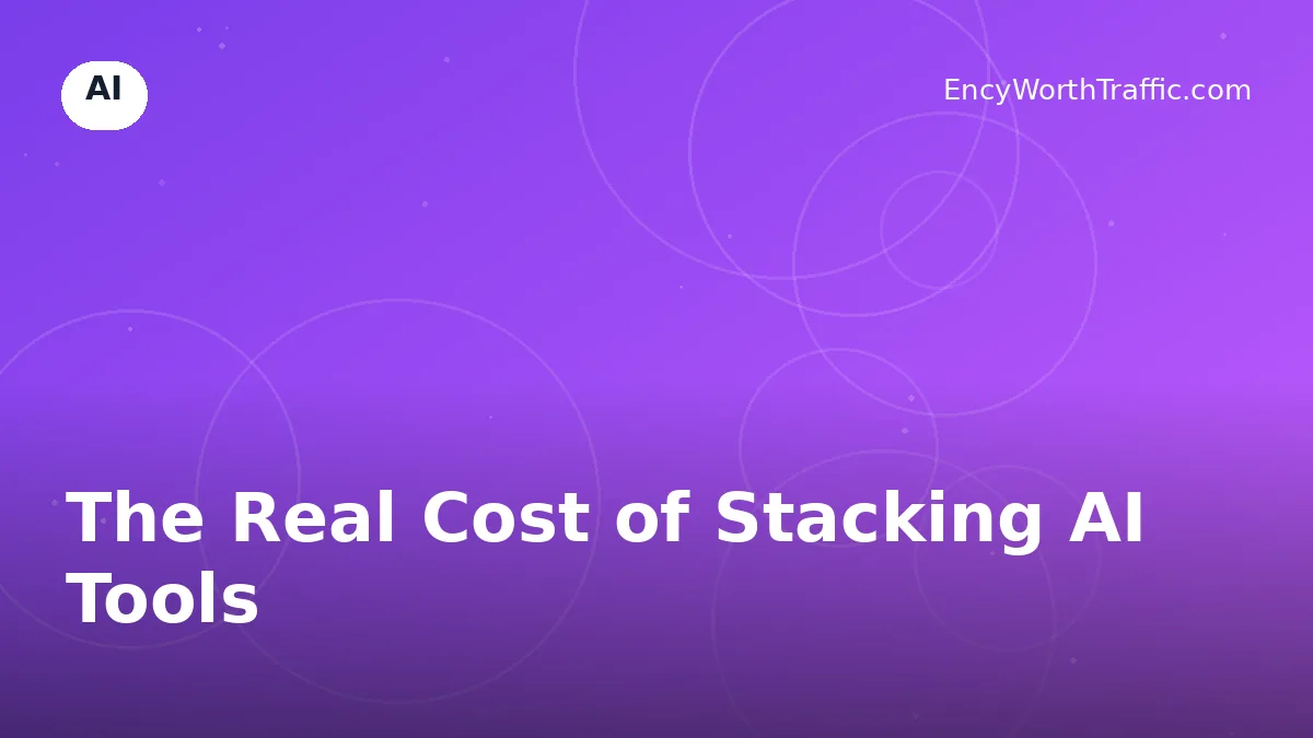 The Real Cost of Stacking AI Tools